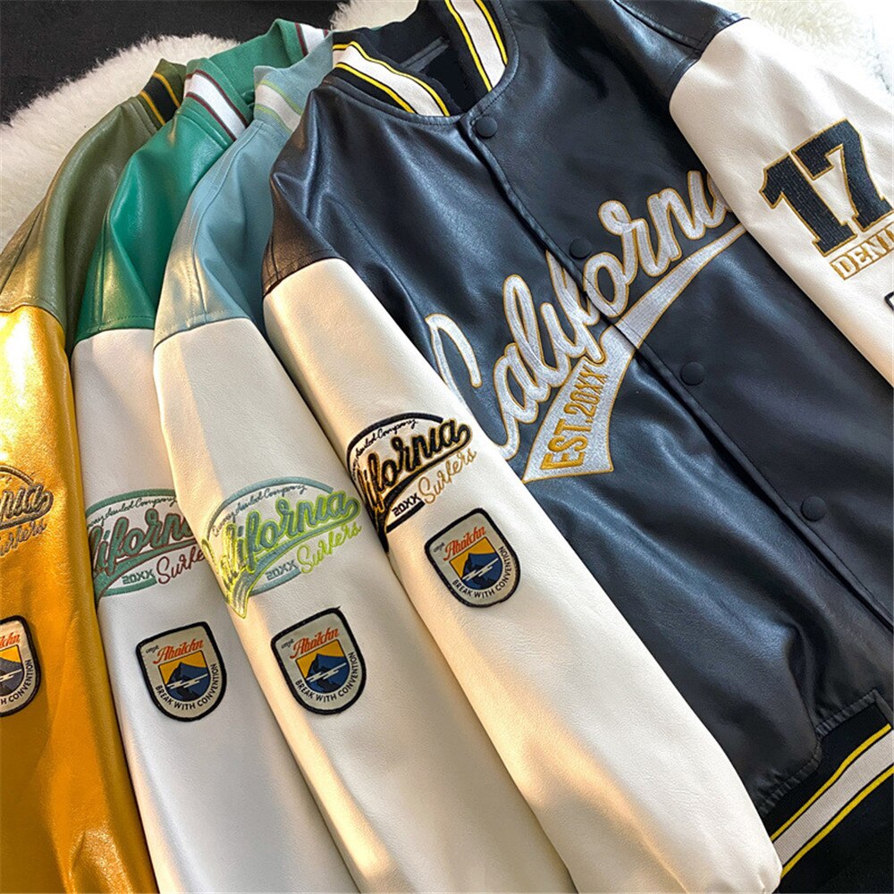 Retro Bomber Letterman Jacket